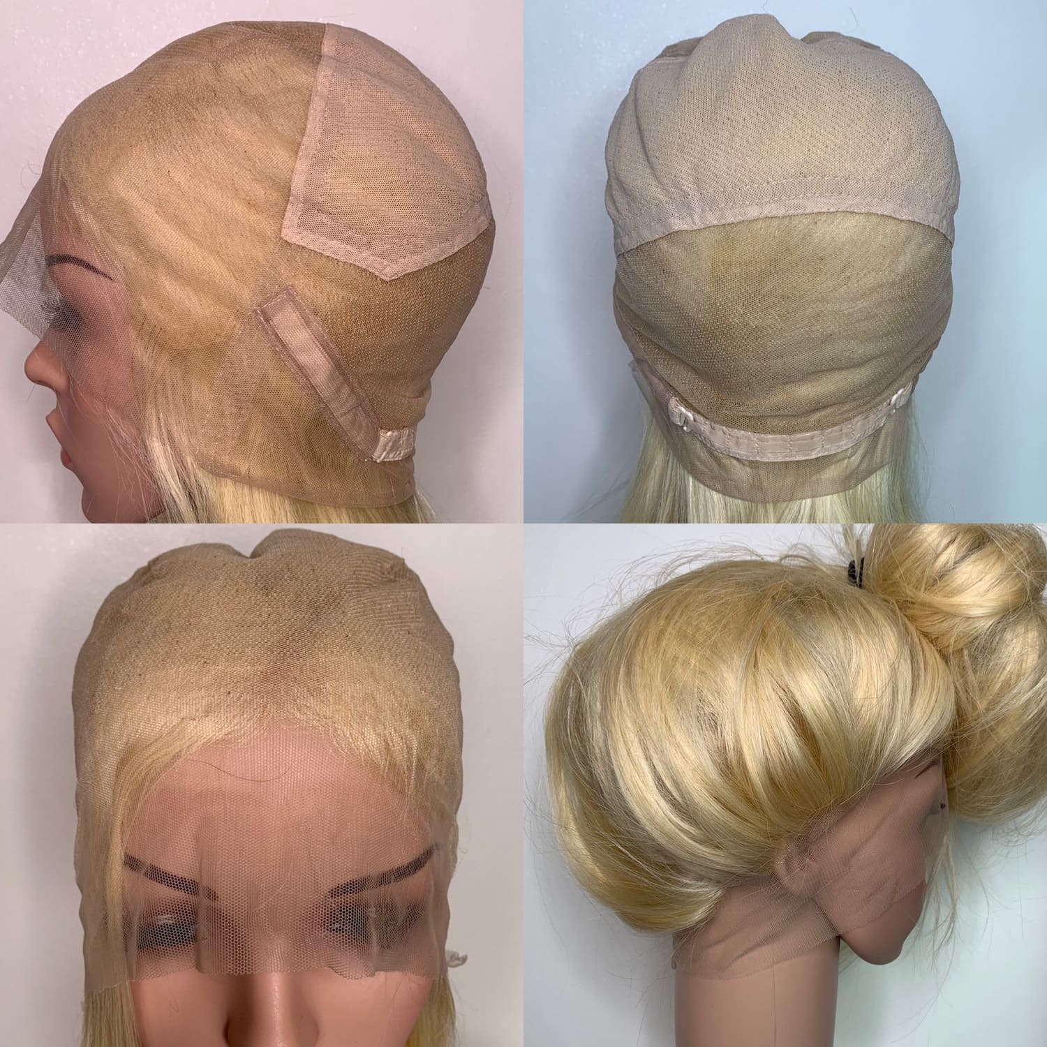 Perukdetalj eller färgexempel från Indigos Hairs perukguide