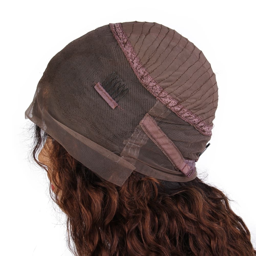 Perukdetalj eller färgexempel från Indigos Hairs perukguide