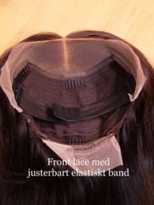 Perukdetalj eller färgexempel från Indigos Hairs perukguide