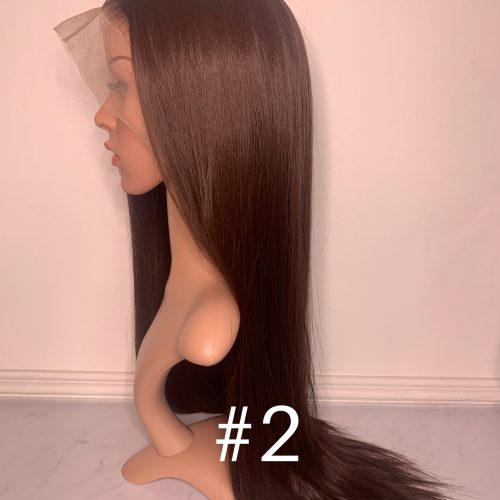 Perukdetalj eller färgexempel från Indigos Hairs perukguide