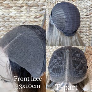 Perukdetalj eller färgexempel från Indigos Hairs perukguide