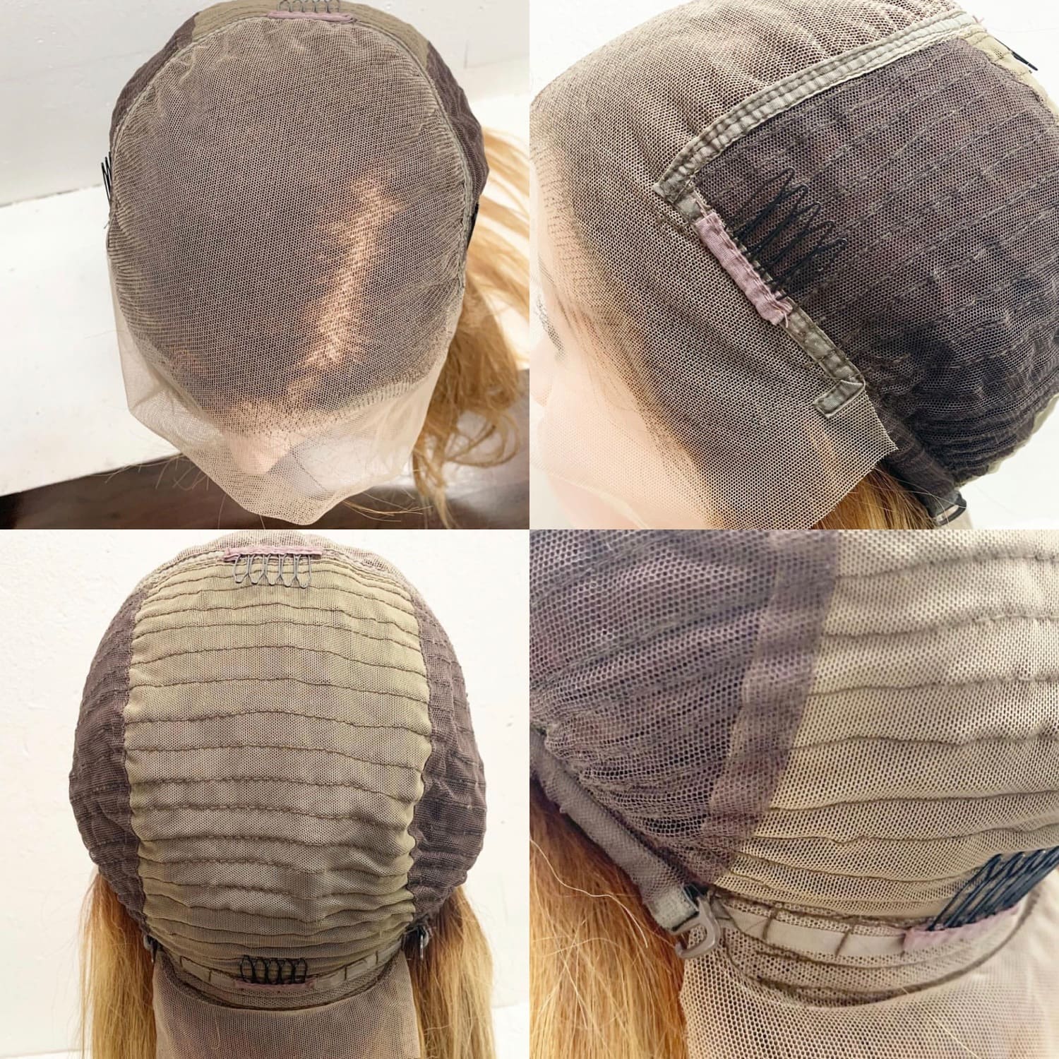 Perukdetalj eller färgexempel från Indigos Hairs perukguide